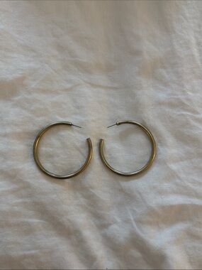 Gold-Tone Classic Hoop Earrings - Women Jewelry
